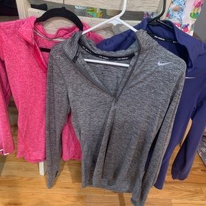 Nike dry fit half zip 3 colors